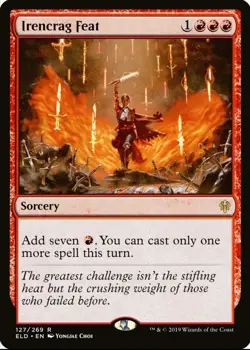 X 1 Irencrag Feat NM-M Throne of Eldraine 127 MTG Magic The Gathering - Image 1