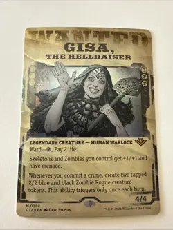 Gisa, the Hellraiser (Showcase) M Outlaws of Thunder Junction OTJ Foil 288MTG NM - Image 1