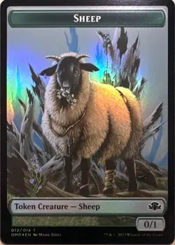 Zombie // Sheep Double-sided Token Holo T Dominaria Remastered 5 // 12 NM - Image 1