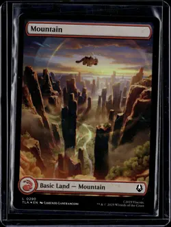 Mountain - 290 - Foil - TLA - NM - MTG Magic the Gathering - Image 1
