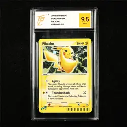 TQG 9.5 MINT+ 2003 Pokemon ENG Pikachu #012 Promo - Image 1