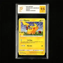 TQG 9.5 MINT+ 2020 Pokemon ENG Pikachu SWSH039 Promo - Image 1