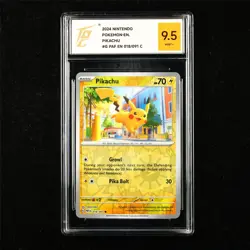 TQG 9.5 MINT+ 2024 Pokemon ENG Pikachu 018/091 C - Image 1