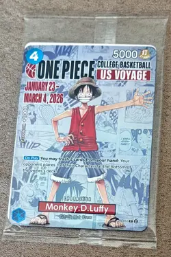 One Piece College Basketball US Voyage Card - #4 Illinois - Monkey.D.Luffy - Image 1