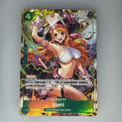 One Piece Nami OP14-031 Alt Art SR The Azure Sea’s Seven English - Image 1