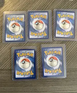 Pokemon 5 Card Lot Dark Dragonite Mew Vmax Charizard V Mewtwo&Mew Espeon&Deoxys - Image 2