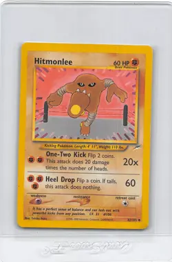 Hitmonlee 42/105 - UNUCOMMON - Neo Destiny - Unlimited - Pokemon CARD - LP/MP - Image 1
