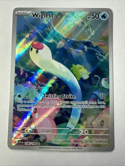 Wiglett Scarlet and Violet Base Set Pokemon TCG Card 206/198 NM Condition - Image 5