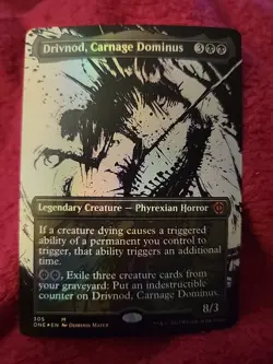 Drivnod, Carnage Dominus (Borderless) -Foil Near Mint MTG - Image 1