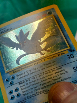 Articuno 2/62 Holo Rare MP/HP Pokemon 1999 Fossil Unlimited Card - Image 3