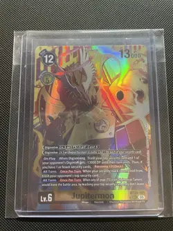 Digimon Card Game Jupitermon BT24-101 SEC Alternate Art NM - Image 1