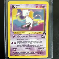 Mew Promo #8 Vintage Pokemon Card WOTC Black Star 2000 Sugimori - Image 1