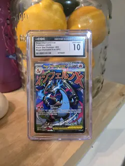 Mega Charizard X EX 023 Me: Mega Evolution Promo Holo CGC 10 Pokemon TCG - Image 1