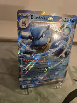 Blastoise ex 009/165 Scarlet & Violet 151 SV Holo Double Rare Pokemon TCG NM - Image 2