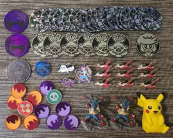 Pokemon Lot of Coins & Enamel Pins Etc. - Image 1
