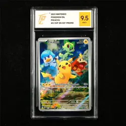 TQG 9.5 MINT+ 2023 Pokemon ENG Pikachu #027 Promo - Image 1