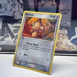 Pokemon TCG EX Delta Species 2005 - MEOWTH 77/113 Reverse Stamped Holo NM - Image 3