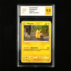 TQG 9.5 MINT+ 2022 Pokemon ENG Pikachu 027/078 C - Image 1