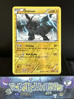 Pokemon Card Zekrom 50/99 Black & White Next Destinies Reverse Holo Rare L/P - Image 1