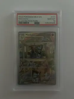 2023 Pokemon SV 151 MEW EN Machoke #177/165 PSA 10 - Image 1