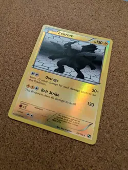 Zekrom Reverse Holo - 47/114 Pokemon Card Black and White Rare - NM - Image 2