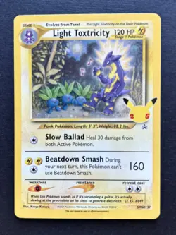 Pokemon TCG Light Toxtricity SWSH137 Celebrations 25th Black Star Promo Holo - Image 1
