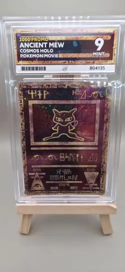 Pokemon Ancient Mew Holo TCG Card 2000 Movie Promo ACE 9 Foot Swirl 🌀 - Image 1