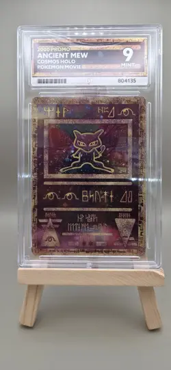 Pokemon Ancient Mew Holo TCG Card 2000 Movie Promo ACE 9 Foot Swirl 🌀 - Image 3