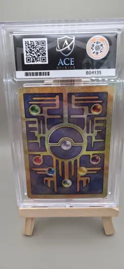 Pokemon Ancient Mew Holo TCG Card 2000 Movie Promo ACE 9 Foot Swirl 🌀 - Image 4
