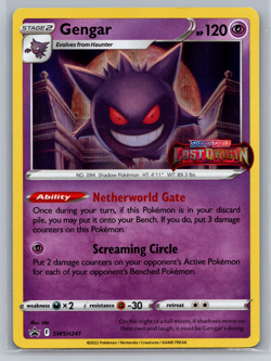 Pokemon Gengar - SWSH241 - Black Star Promo - Lost Origin Prerelease STAMP NM 05 - Image 1