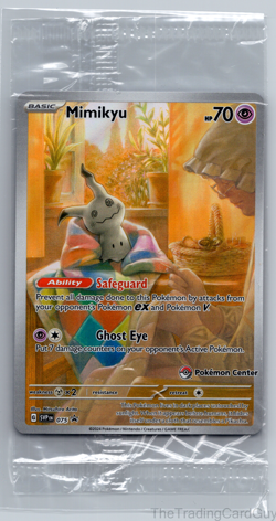 Pokemon TCG: Pokemon Center Stamped Mimikyu SVP 075 Black Star Promo SEALED - Image 1