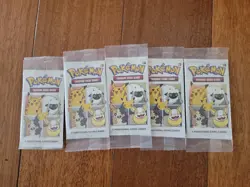 SEALED 25th Anniversary General Mills Pokemon Cereal Set Of 5 Booster Packs - Image 1