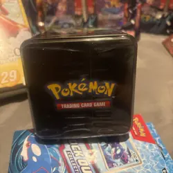 Pokemon TCG Stack'em High Tin of 3 Booster Packs Factory Sealed New - Image 1