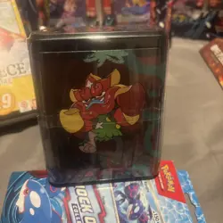 Pokemon TCG Stack'em High Tin of 3 Booster Packs Factory Sealed New - Image 2