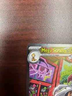 Mega Scrafty EX 285/217 SIR Illustration Rare Pokemon Ascended Heroes Near Mint - Image 3
