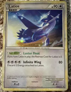 Latios HGSS11 Back Star Promo Holo 2010 Pokemon (With Holo Swirl!) - Image 1