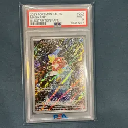2023 POKEMON PAL EN-PALDEA EVOLVED ILLUSTRATION RARE #203 MAGIKARP PSA 9 - Image 1