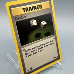 Gambler 60/62 - Fossil - 1st Edition - Pokemon TCG - Image 1
