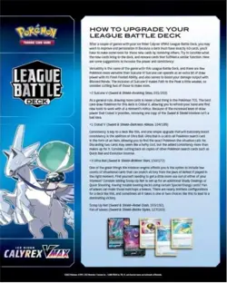 Pokemon TCG Ice Rider Calyrex VMAX League Battle Deck New Level 3 Sealed NIB 820650850424 - Image 2