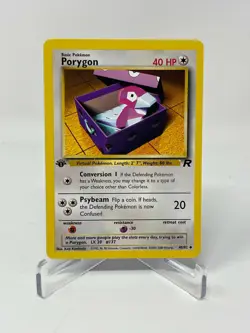 Pokemon Team Rocket 1st Edition Porygon 48/82 Non-Holo NM (A) - Image 1