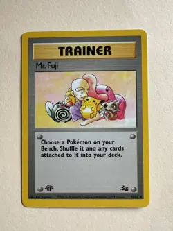 Pokemon TCG Mr. Fuji 58/62 Fossil 1st Edition - Image 1