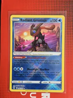 Radiant Greninja 46/189 White Star Rare Diamond Holo Astral Radiance 2022 LP - Image 1