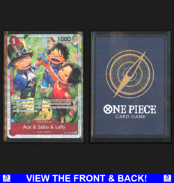 Ace & Sabo & Luffy 2025 One Piece Carrying On His Will Holo SR OP13 007 - Image 3
