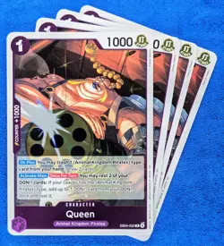 4x Queen EB04-032 R | Playset | The Azure Sea's Seven | One Piece TCG | English - Image 1