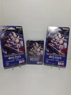 (LOT) One Piece TCG: Double Pack Set 9 The Azure Sea's Seven & Booster Pack - Image 1