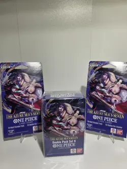 (LOT) One Piece TCG: Double Pack Set 9 The Azure Sea's Seven & Booster Pack - Image 4