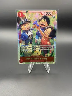 Ace & Sabo & Luffy OP13-007 Carrying On His Will SR - Image 1