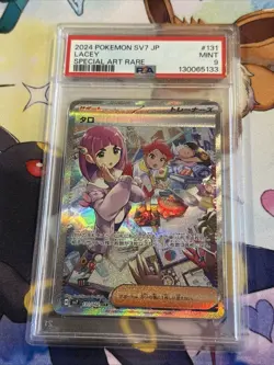 Lacey 131/102 SAR Stellar Miracle SV7 Pokemon Card PSA 9 - Image 1