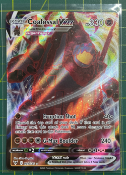 Pokemon TCG Coalossal VMax Vivid Voltage Holo Ultra Rare Card 098/185 Near Mint - Image 1