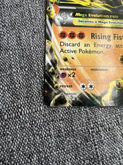 Pokemon M Lucario EX Ultra Rare Holo XY Furious Fists 55/111 220 HP Card - Image 4
